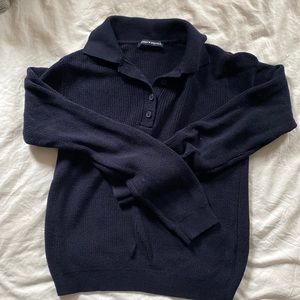 Navy Blue Brandy Melville Knit Sweater